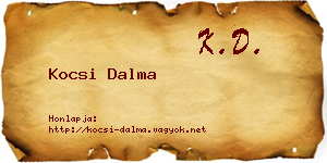 Kocsi Dalma névjegykártya